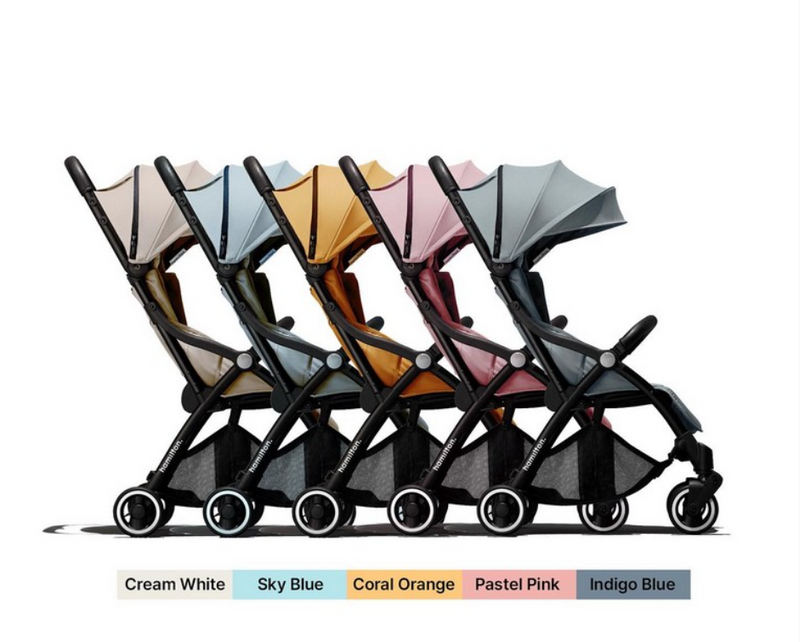 Hamilton X1 Plus Magic Fold Stroller Colour Seat Pack(Seat Pad with Canopy) - Cream White