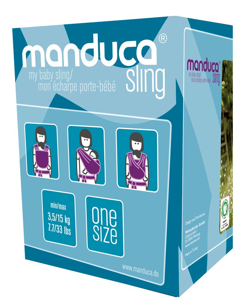Manduca Sling Organic Cotton Baby Wrap Little Stars Slate