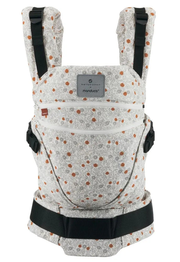 [3 Years Local Warranty] Manduca XT Organic Cotton Baby & Toddler Carrier - BellyButton SoftBlossom Light