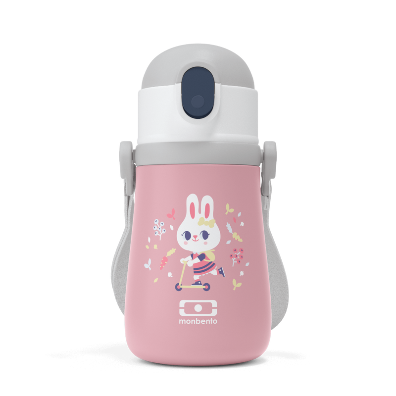 Monbento MB Stram Insulated Kid's Bottle - Graphic Bunny