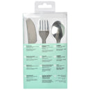 Beaba Stainless Steel Training Cutlery Knife / Fork / Spoon - Light Blue