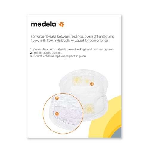 [2-Pack] Medela Disposable Nursing Bra Pads 60ct (Made in Switzerland)