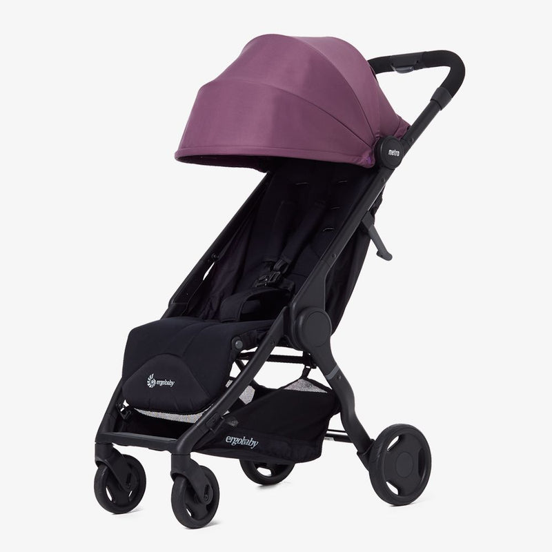 Ergobaby Metro Compact City Stroller - Plum - (Comes With ErgoPromise 10-Year Guarantee)