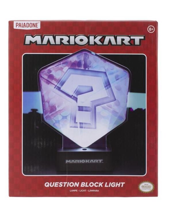 Paladone Mario Kart Acrylic Item Box Question Block Light