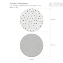 [1 Yr Local Warranty] Parklon Round Mat PURE Modern Dot (R12)  Size 1380 x 1380 x 12mm