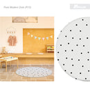[1 Yr Local Warranty] Parklon Round Mat PURE Modern Dot (R12)  Size 1380 x 1380 x 12mm