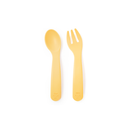 [2-Pack] Mother's Corn Self Training Spoon & Fork Set