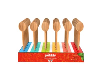 Pebbly Mixing Spoons (S) - 6 Colors