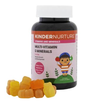 KinderNurture Children's Multi-Vitamin & Minerals Gummies - 2 Sizes Exp 03/26