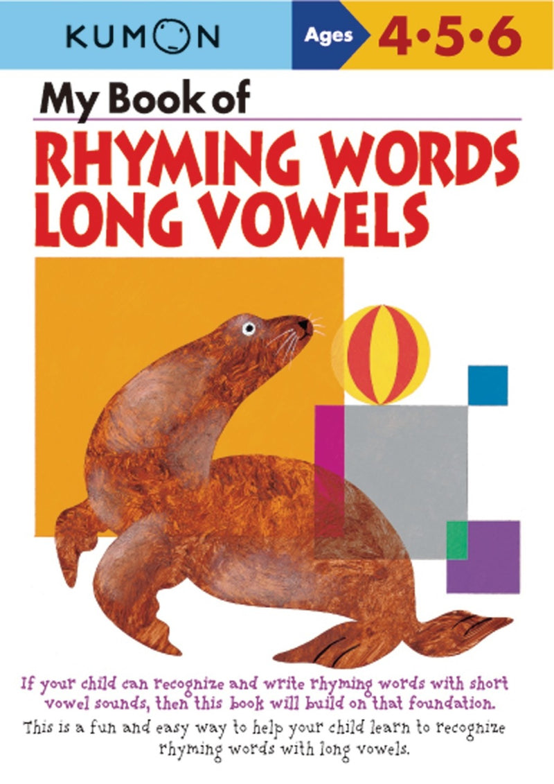 Kumon My Book of Rhyming Words Long Vowels