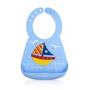 Nuby Fun 3D Silicon Bib - Sailboat