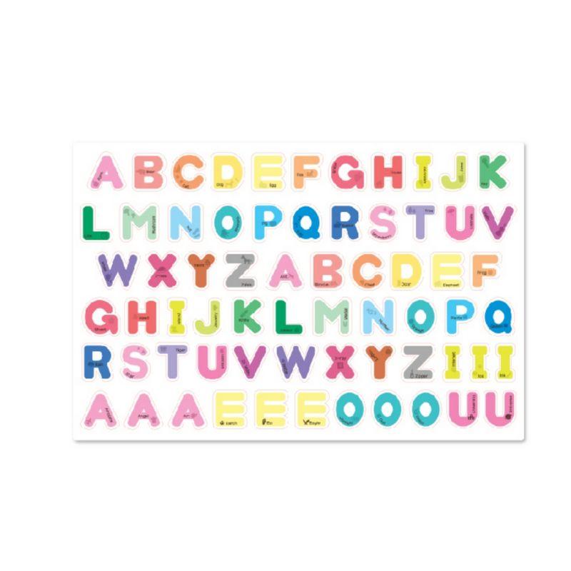 Noriterboard Rainbow Pastel Alphabet 66 Magnets