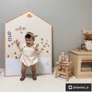 Noriterboard - Lillie Hus Board Two Tone in Natural Wood (M size) - Beige/Ivory + Free Gifts