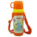 Nuby No-spill Clik-it Stainless Steel Insulated Store n’ Pour Bottle 360ml - 2 Designs