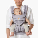 [10 year local warranty] Ergobaby Omni 360 Cool Air Mesh Baby Carrier - Lilac Grey