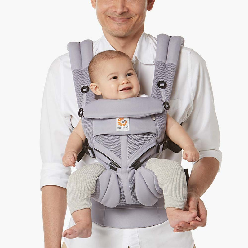 [10 year local warranty] Ergobaby Omni 360 Cool Air Mesh Baby Carrier - Lilac Grey