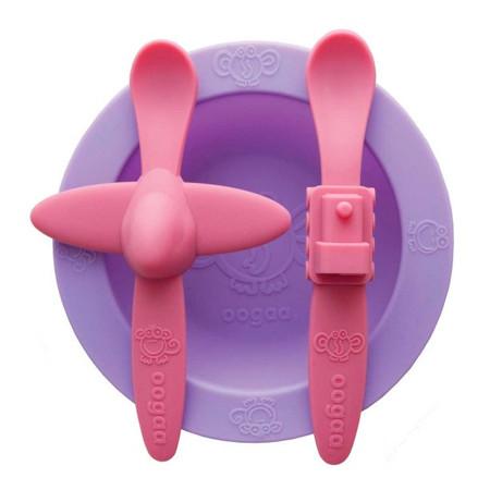 Oogaa Silicone Mealtime Set - 3 Colors!