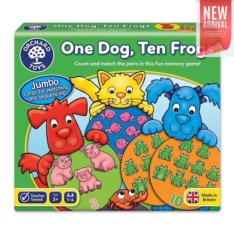 Orchard Toys Game - One Dog, Ten Frogs