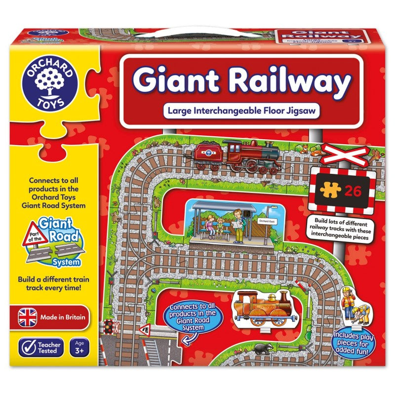 Orchard Toys Giant Road System - Giant Railway Jigsaws