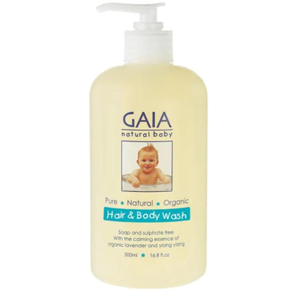 GAIA Hair & Body Wash + Pump 500ml Exp: 02/26