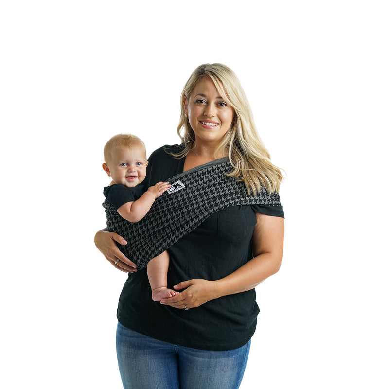 (1 Year Warranty) Baby K'tan Print Baby Carrier Houndstooth - 3 Sizes!
