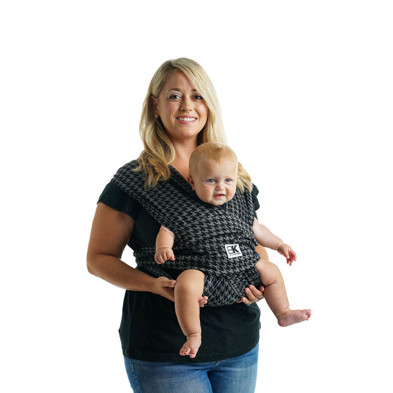 (1 Year Warranty) Baby K'tan Print Baby Carrier Houndstooth - 3 Sizes!