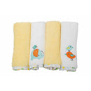 OWEN 4pc Terry Washcloth Set - 100% Cotton - 7 Designs!