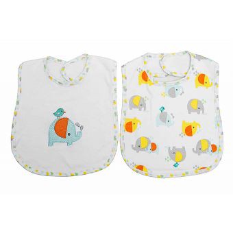 Owen 2pc Bib Set - 100% Cotton -  4 Designs