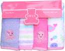 OWEN 4pc Terry Washcloth Set - 100% Cotton - 7 Designs!