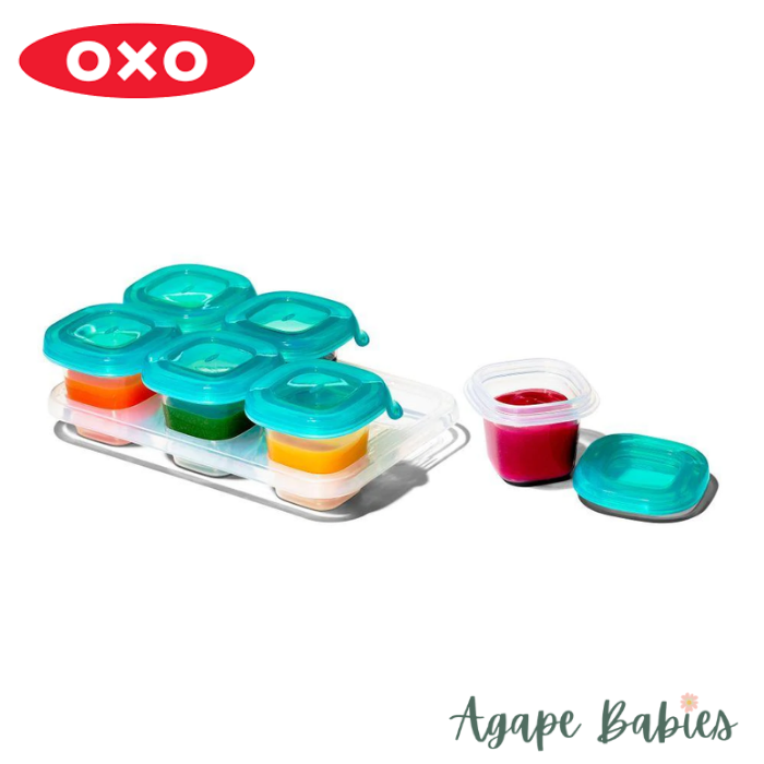 OXO TOT Silicone Baby Blocks 2oz - Teal