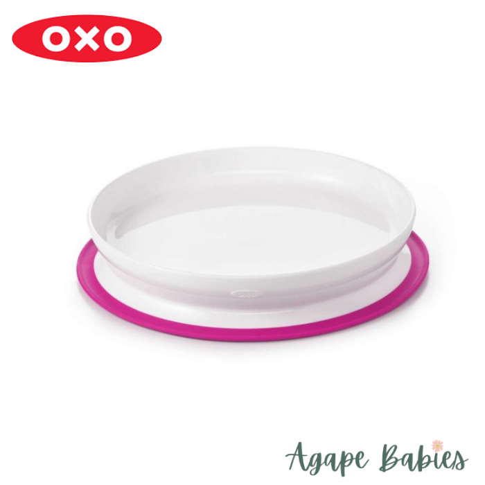 OXO Tot Stick & Stay Suction Plate - Pink