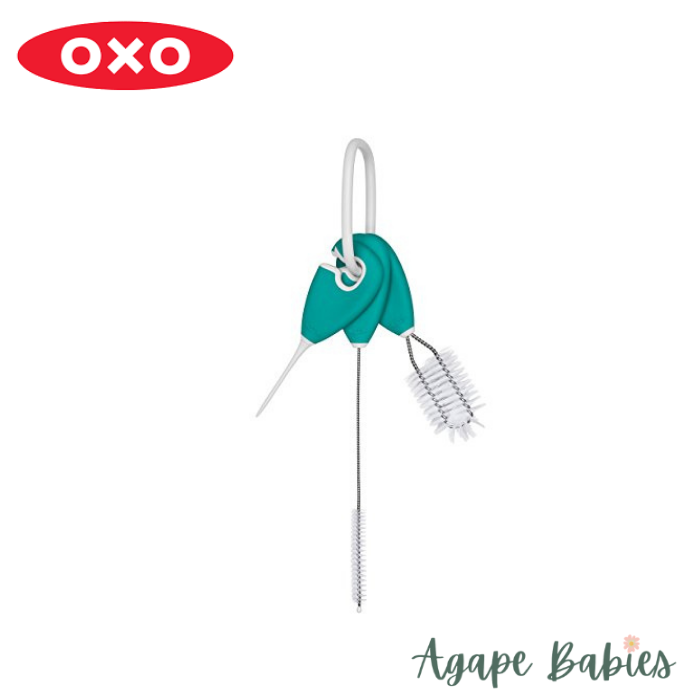OXO Tot Straw & Sippy Cup Top Cleanning Set - Teal