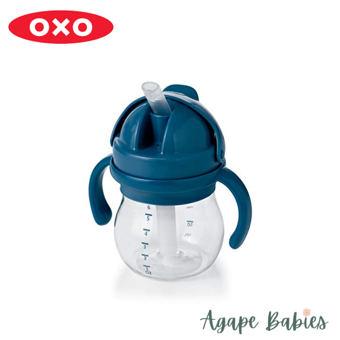 OXO Tot Grow Straw Cup With Handles 6oz - Navy