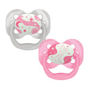 [Bundle Of 2] Dr. Brown’s Advantage Pacifier - Stage 1, Glow in the Dark - Pink (2-Pack)
