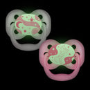 [Bundle Of 2] Dr. Brown’s Advantage Pacifier - Stage 1, Glow in the Dark - Pink (2-Pack)