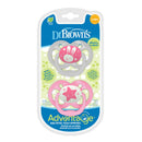 [Bundle Of 2] Dr. Brown’s Advantage Pacifier - Stage 2, Glow in the Dark - Pink, 2-Pack