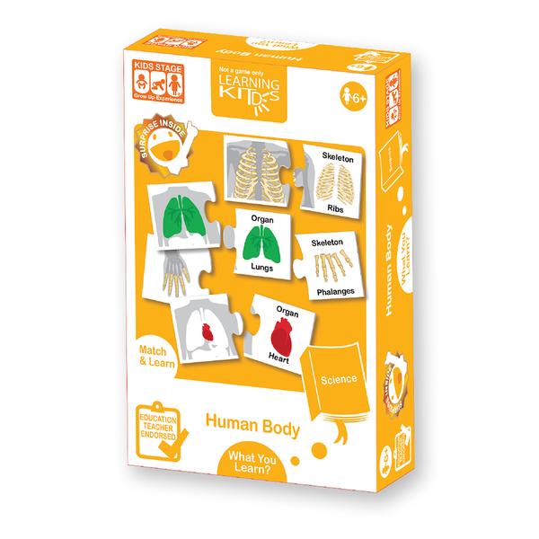 [Pack of 2] Learning Kitds Human Body Puzzles