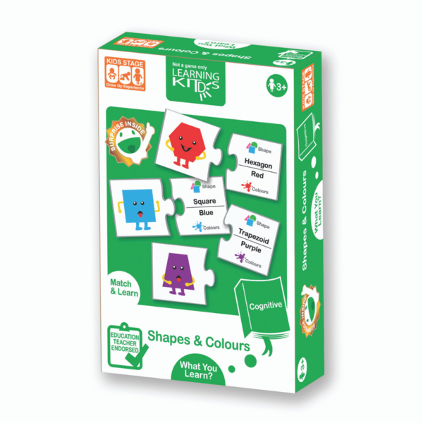 [Pack of 2] Learning Kitds Shapes & Colours Puzzles