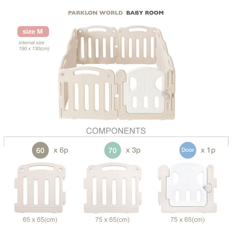 [1 Yr Local Warranty] Parklon World Baby Room (M) Size: 1900 x 1300mm