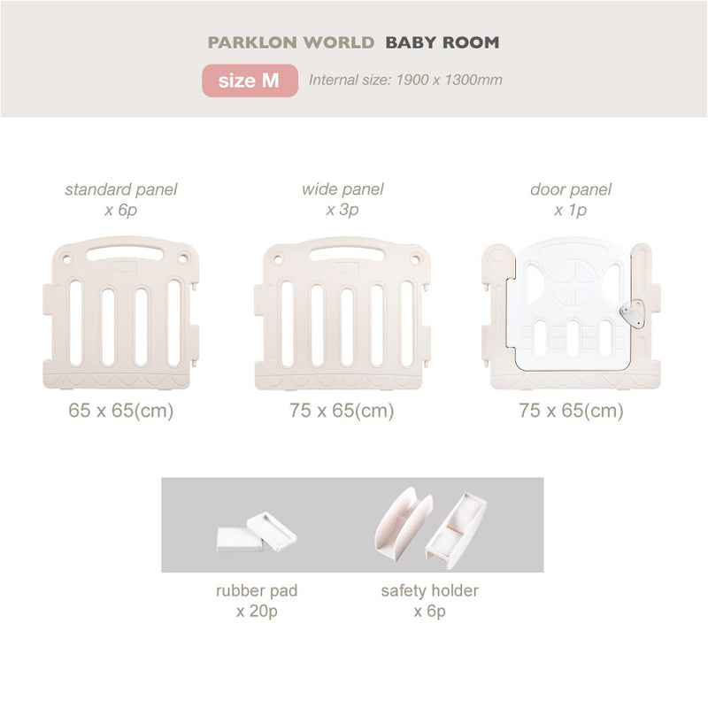 [1 Yr Local Warranty] Parklon World Baby Room (M) Size: 1900 x 1300mm