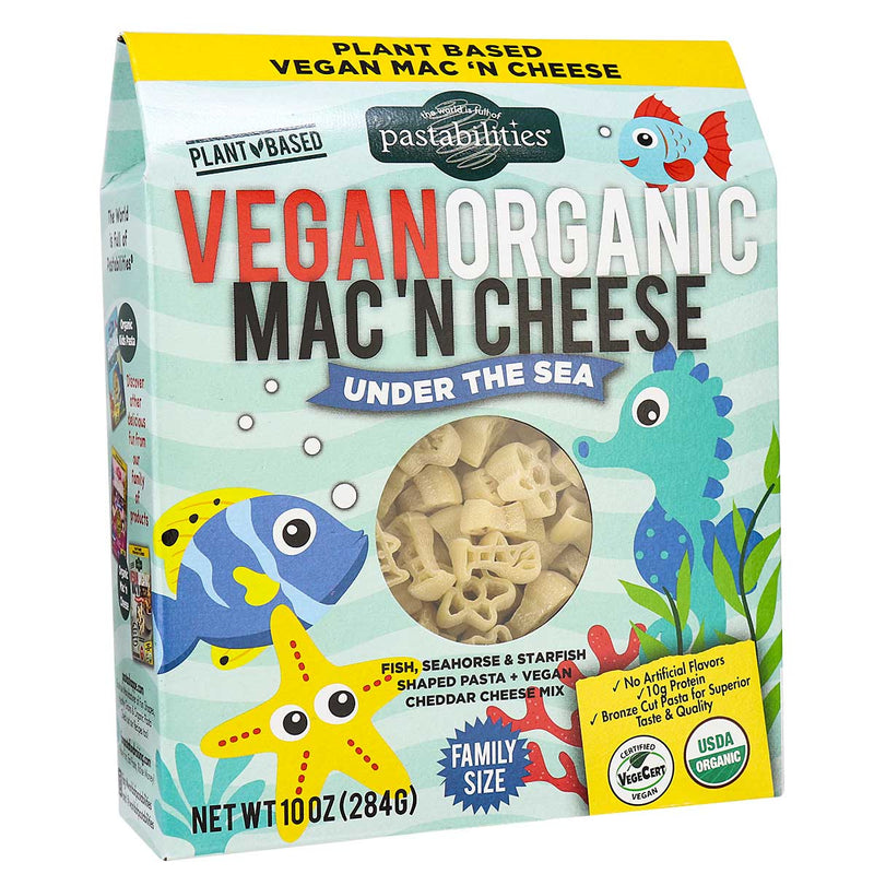 [2-Pack] Pastabilities Organic Shaped Pasta (Mac N Cheese) 284g - Under the Sea