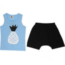 Puco Premium Sleeveless Set Pineapple Blue - 4 Sizes!