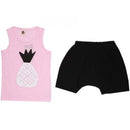 Puco Premium Sleeveless Set Pineapple Pink - 4 Sizes!