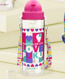 [2-Pack] Puku Friends Tritan Straw Canteen 500ml - Pink