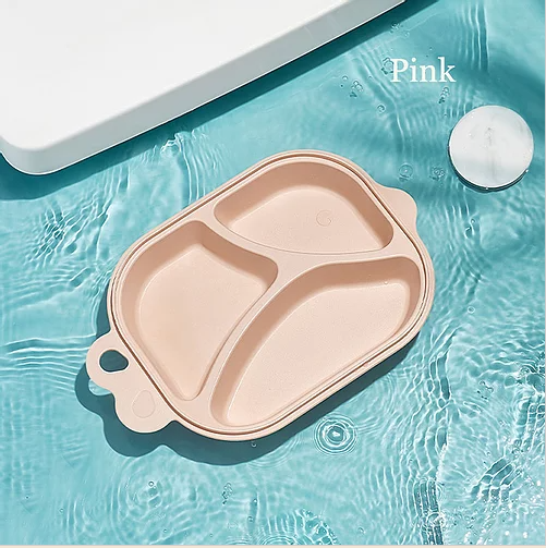 [Pack Of 2] Babycare Baby Fish Plate - Pink
