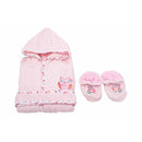 Owen 2pc Bathrobe & Slippers Set 100% cotton - 5 Designs