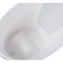 Shnuggle Bath with Plug - White With Grey Backrest