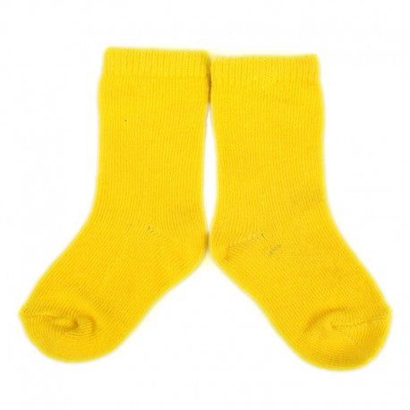 [3 Pack] Plush Stay-on socks 0-2 years - yellow