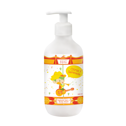 Pout Care Citrus Serenade Natural Hair & Body Wash 500ml Exp: 03/25