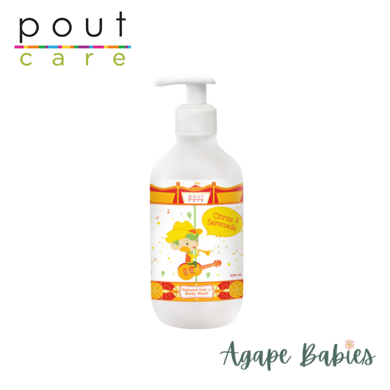 Pout Care Citrus Serenade Natural Hair & Body Wash 500ml Exp: 03/25
